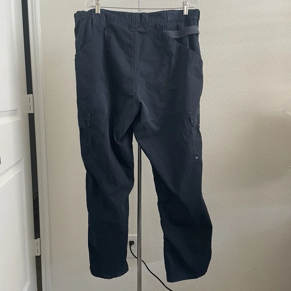 5.11 Tactical Mens 40x32 Navy Blue Cotton Canvas Cargo Pants 74273-724